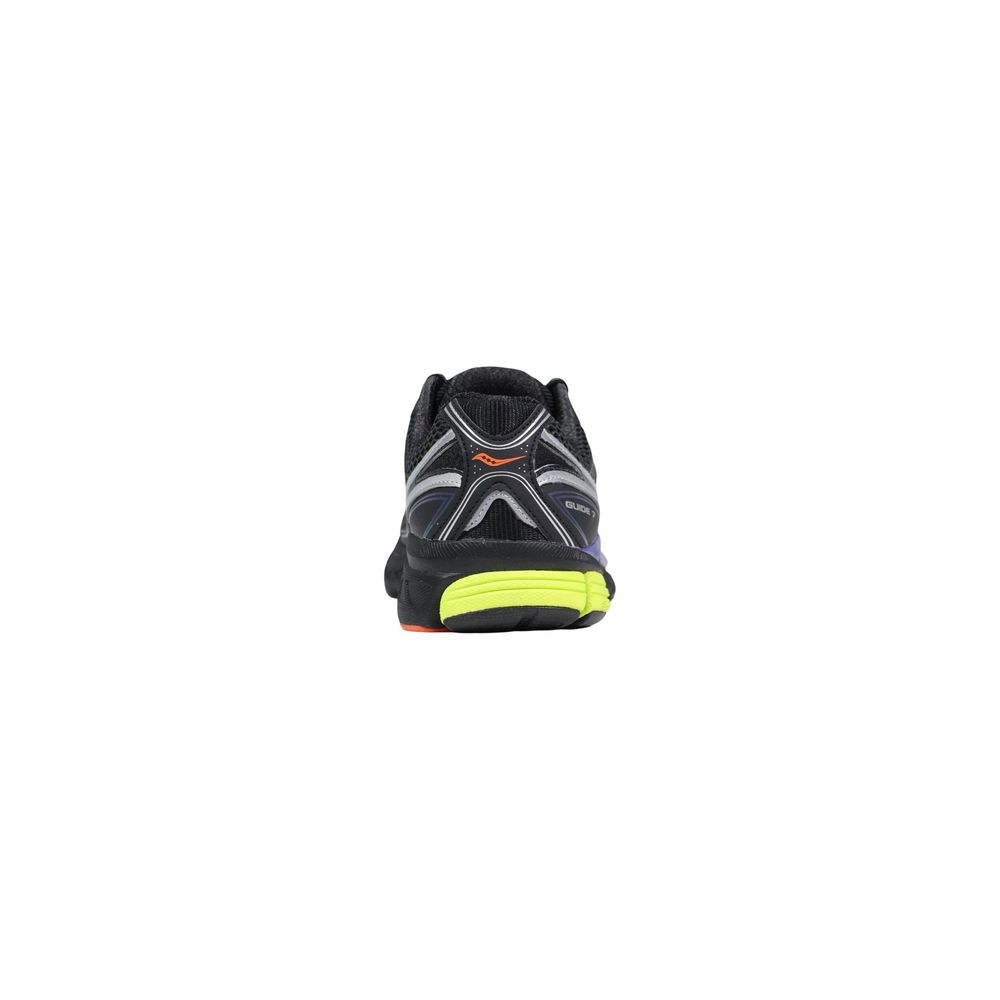 Black Polyethylene Athletic Sneakers