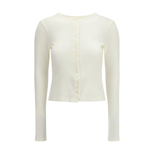 White Cotton Cardigan