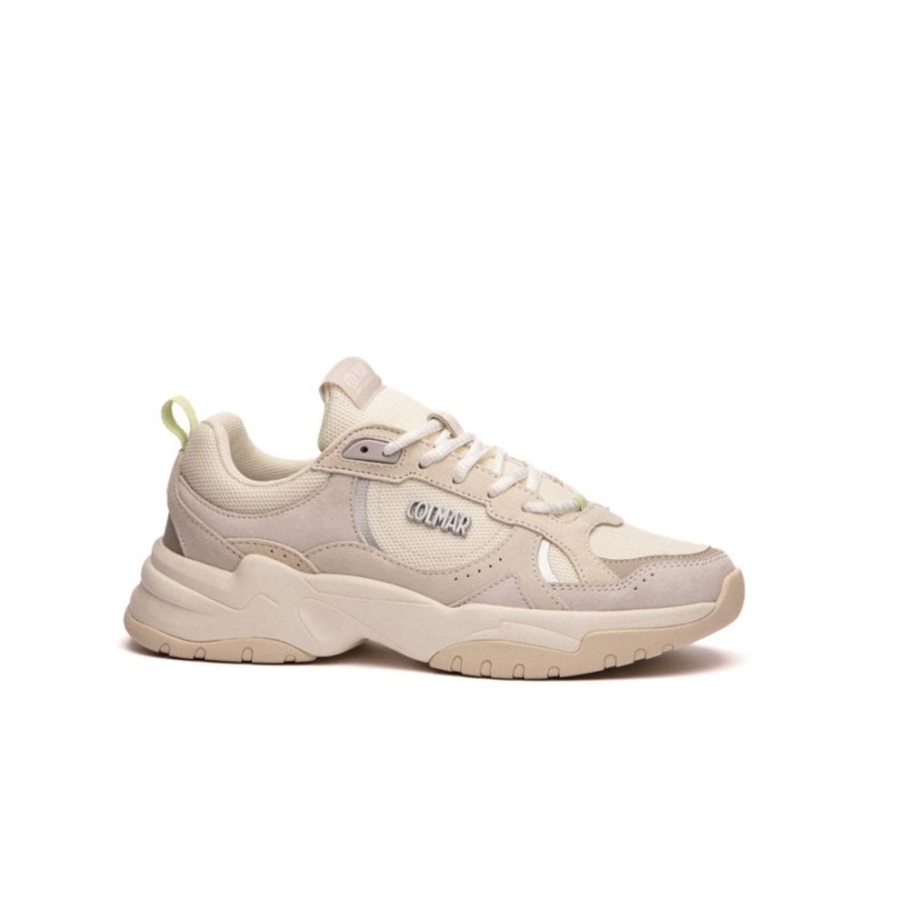 White Leather Chunky Sneakers
