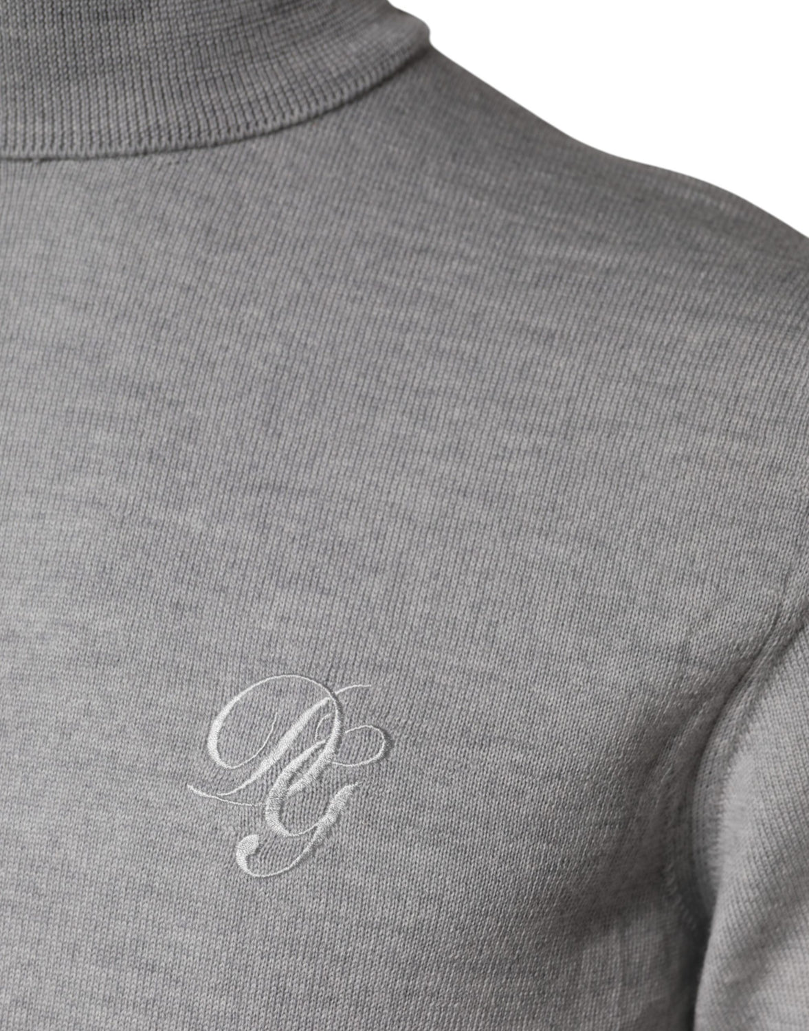 Gray LongSleeve Turtleneck Pullover Sweater