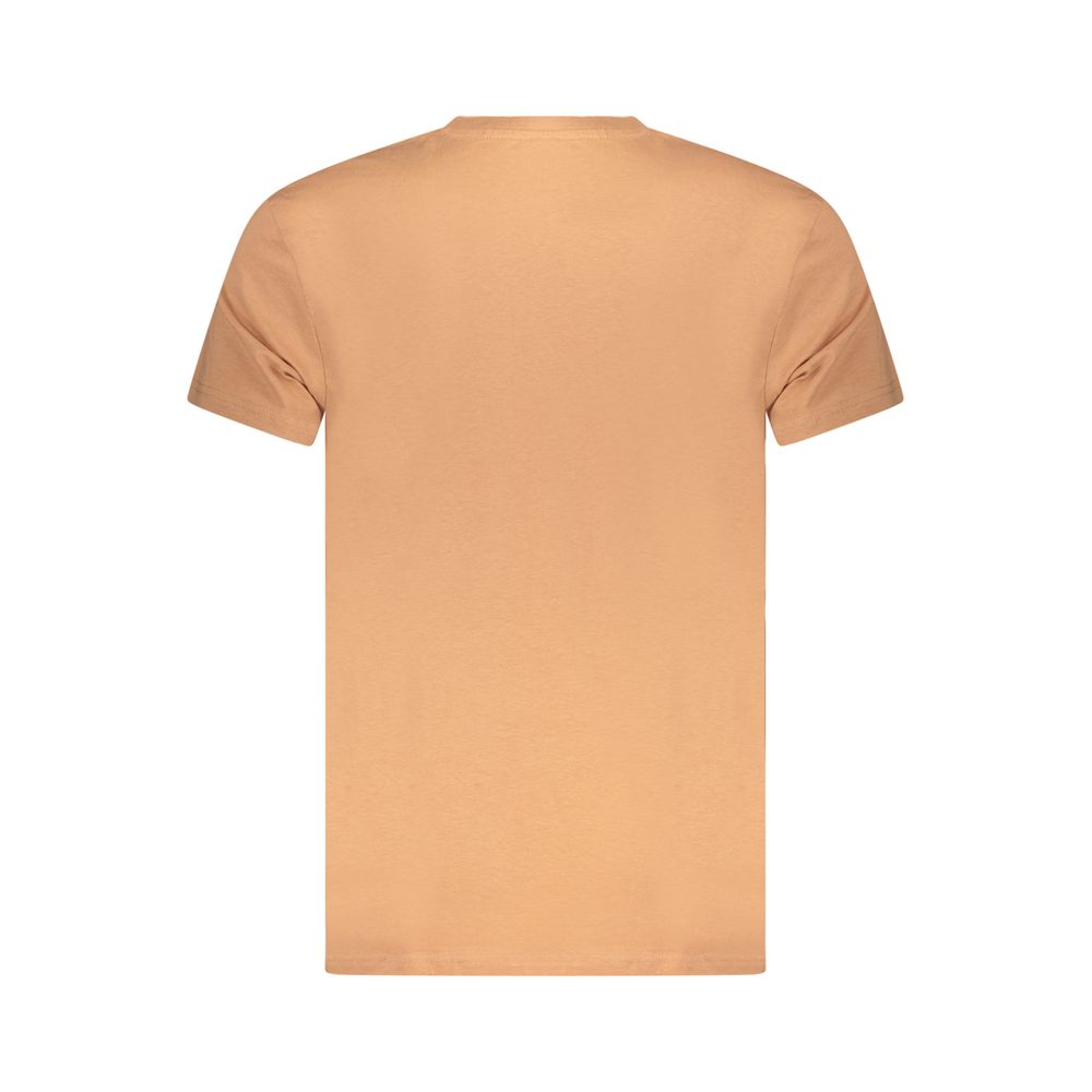 Marrone Cotton Men T-Shirt