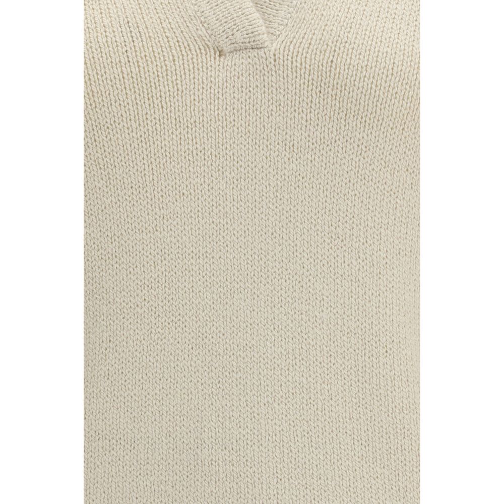 Beige Cashmere Polo Shirt