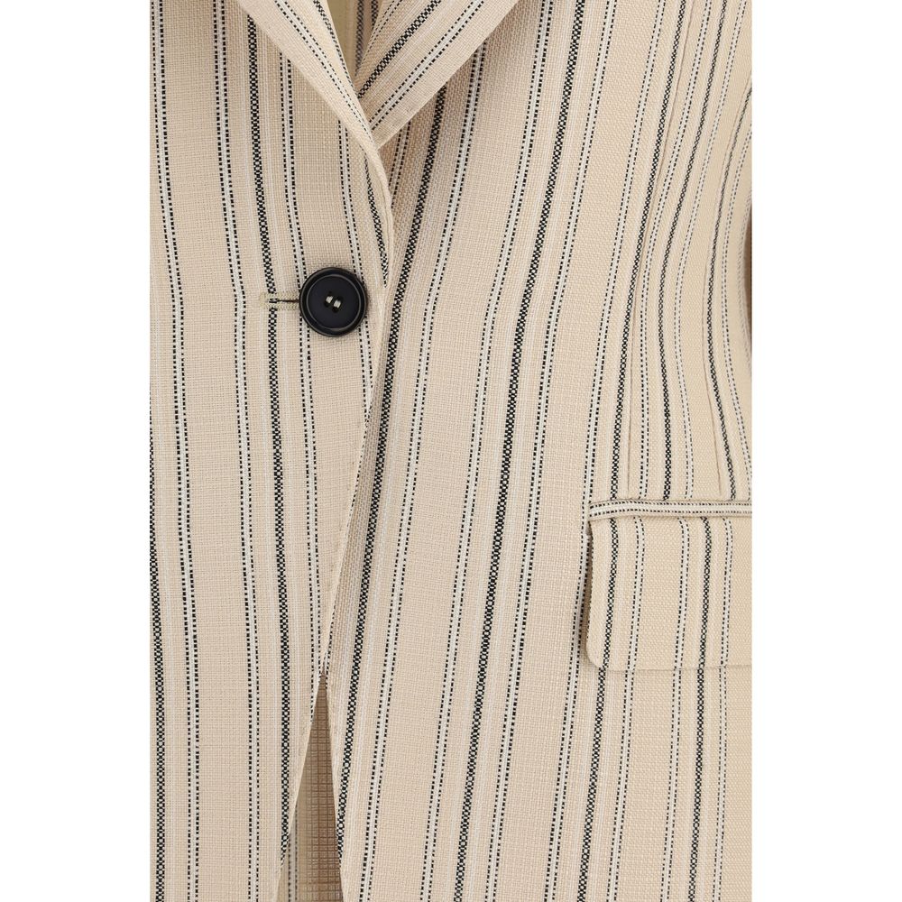 Multicolor Viscose Full-Length Jacket