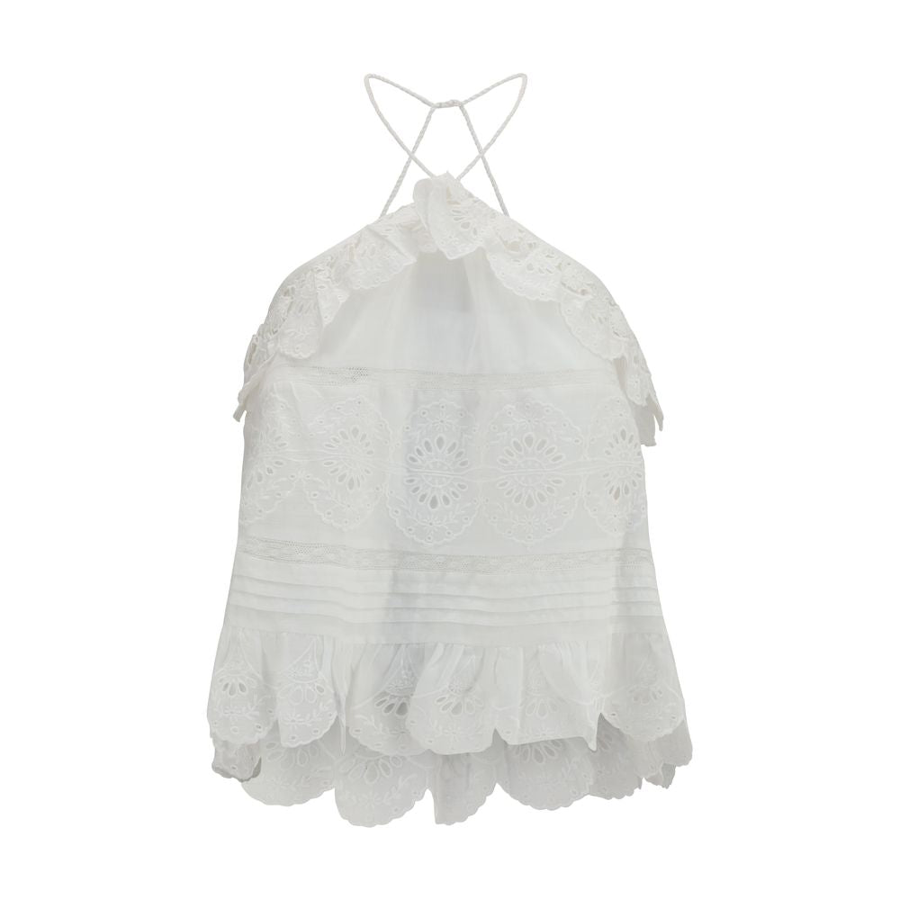White Polyester Blouse