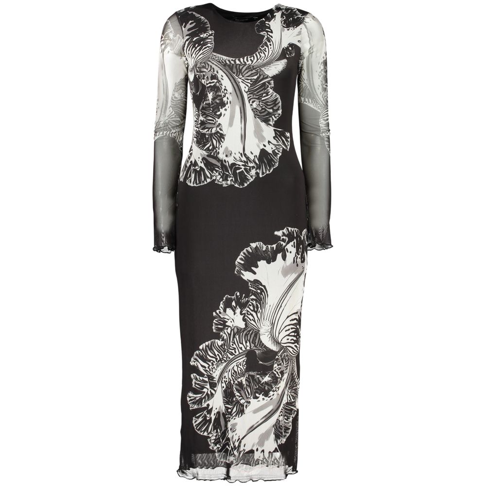 Black Polyester Women Dress