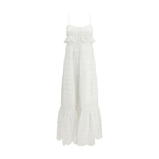 White Cotton Casual Dress