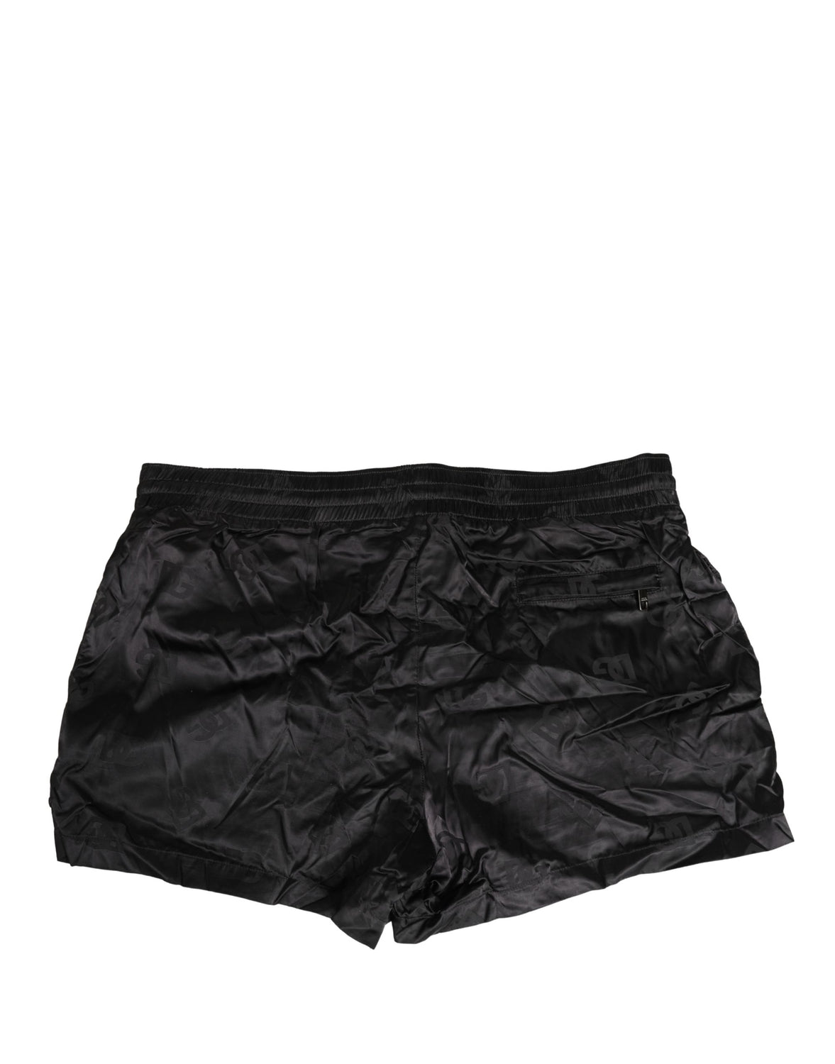 Black Logo Drawstring Beachwear Shorts Swimwear