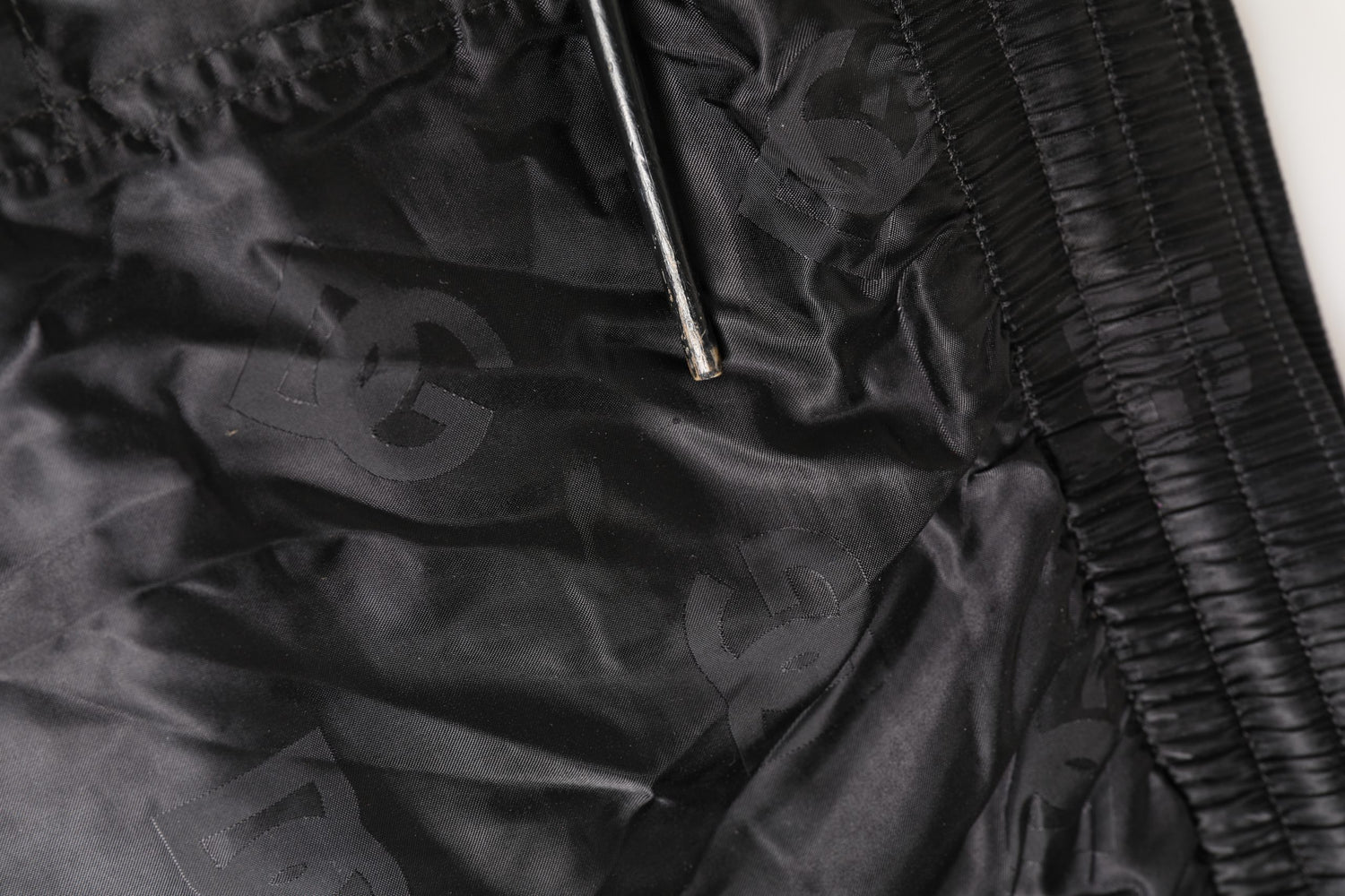 Black Logo Drawstring Beachwear Shorts Swimwear