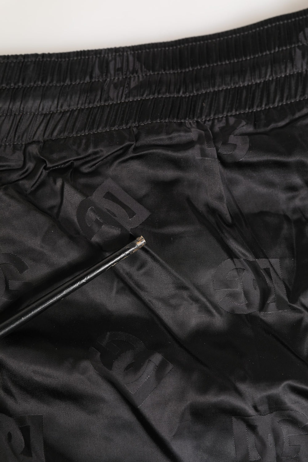 Black Logo Drawstring Beachwear Shorts Swimwear