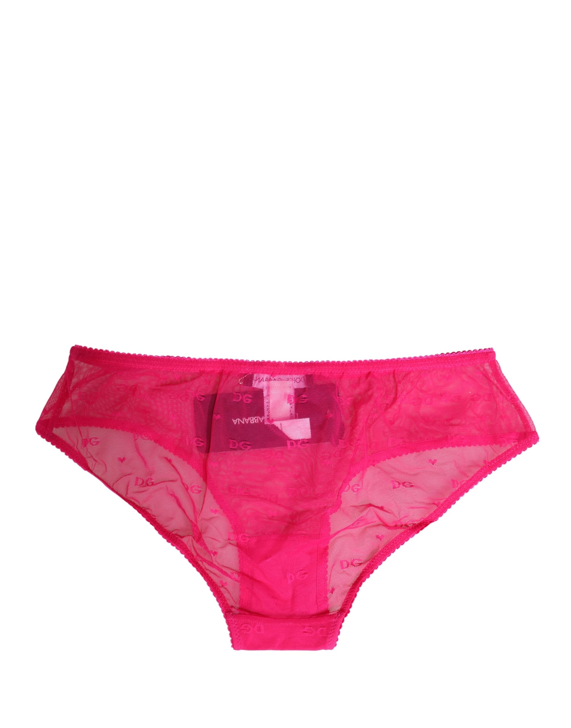 Pink Lace Cheekini Lingerie Panty Brief Underwear