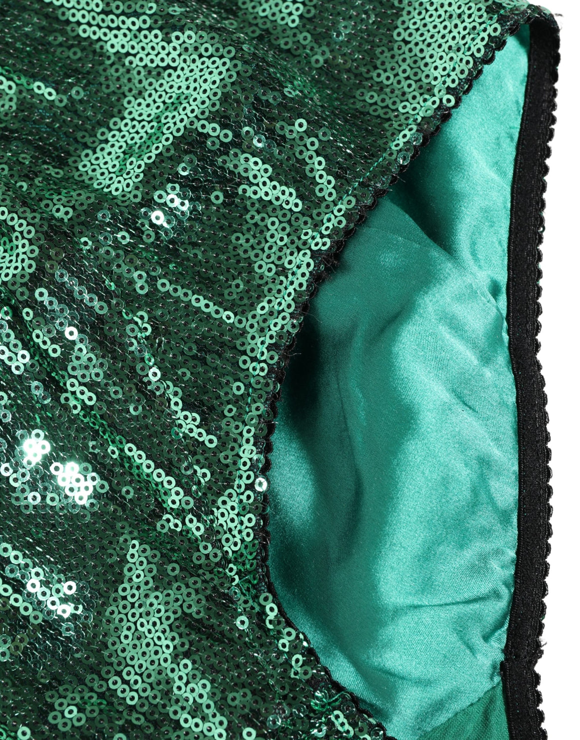 Green Sequin Nylon High Waist Girdle Underwear