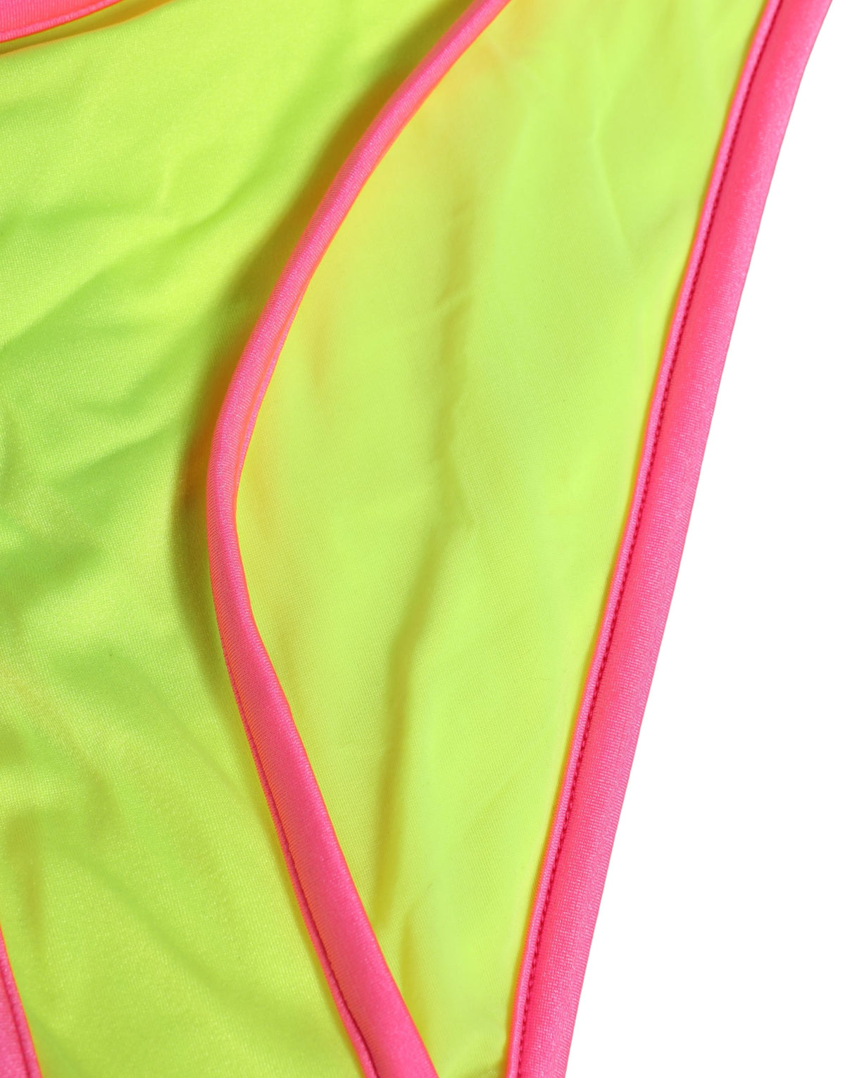 Yellow Pink Nylon Bottom Beachwear Bikini Underwear