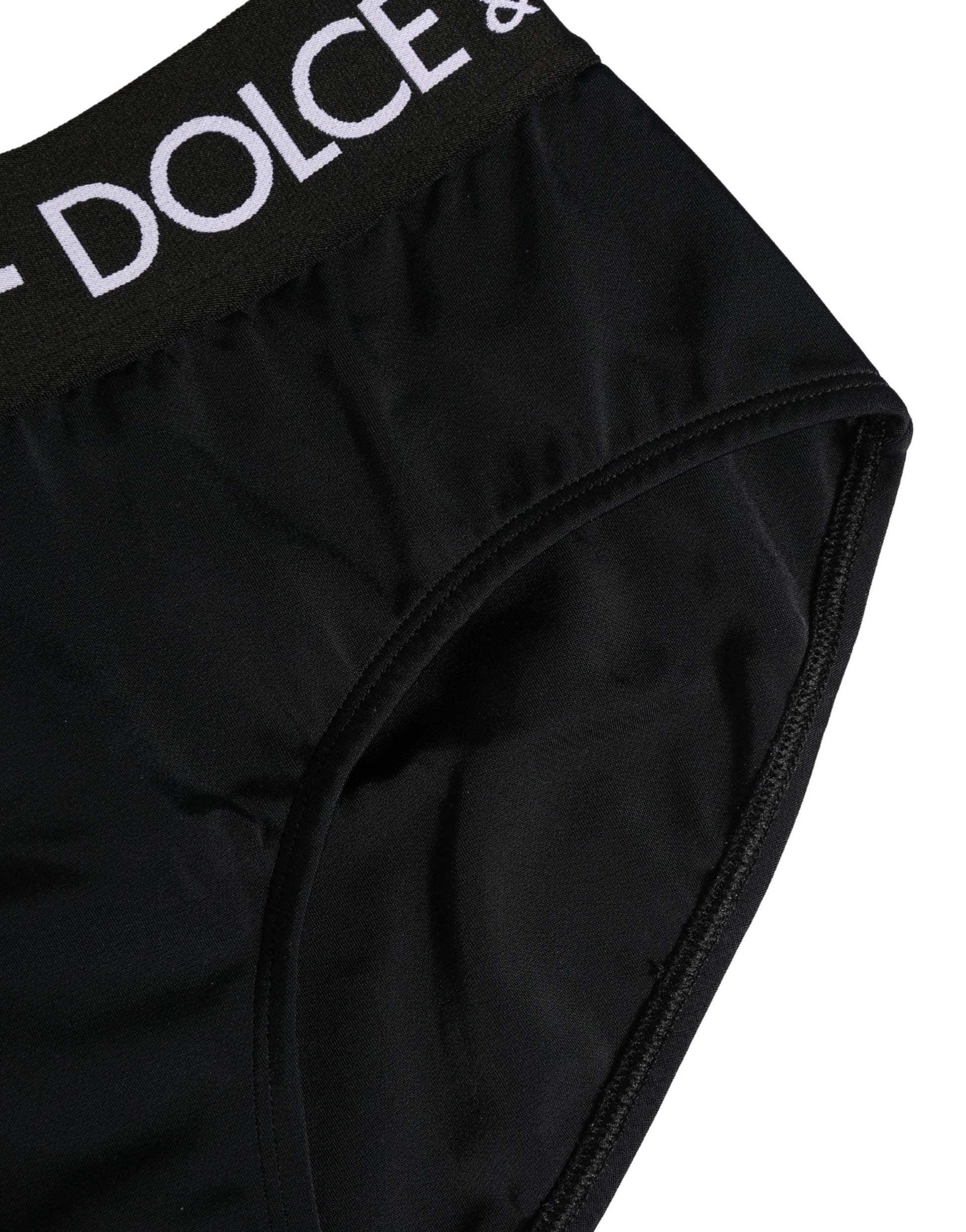 Black Nylon Stretch Coulotte Panty Underwear