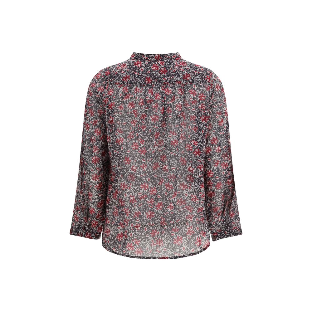 Purple Cotton Pattern Shirt