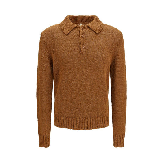 Brown Cotton Polo Shirt