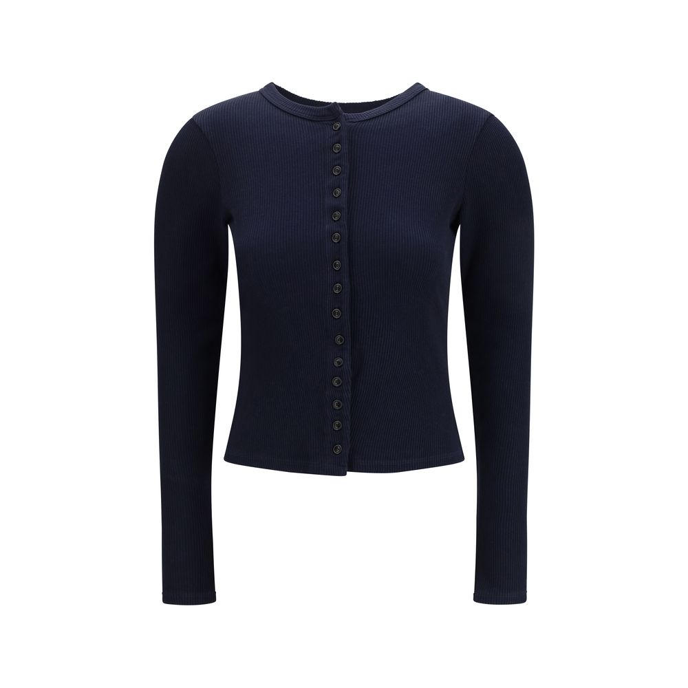 Blue Cotton Cardigan