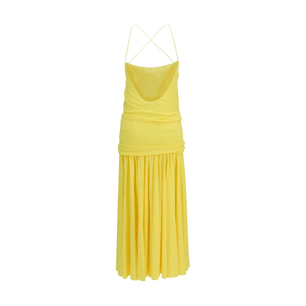 Bicolor Viscose Casual Dress