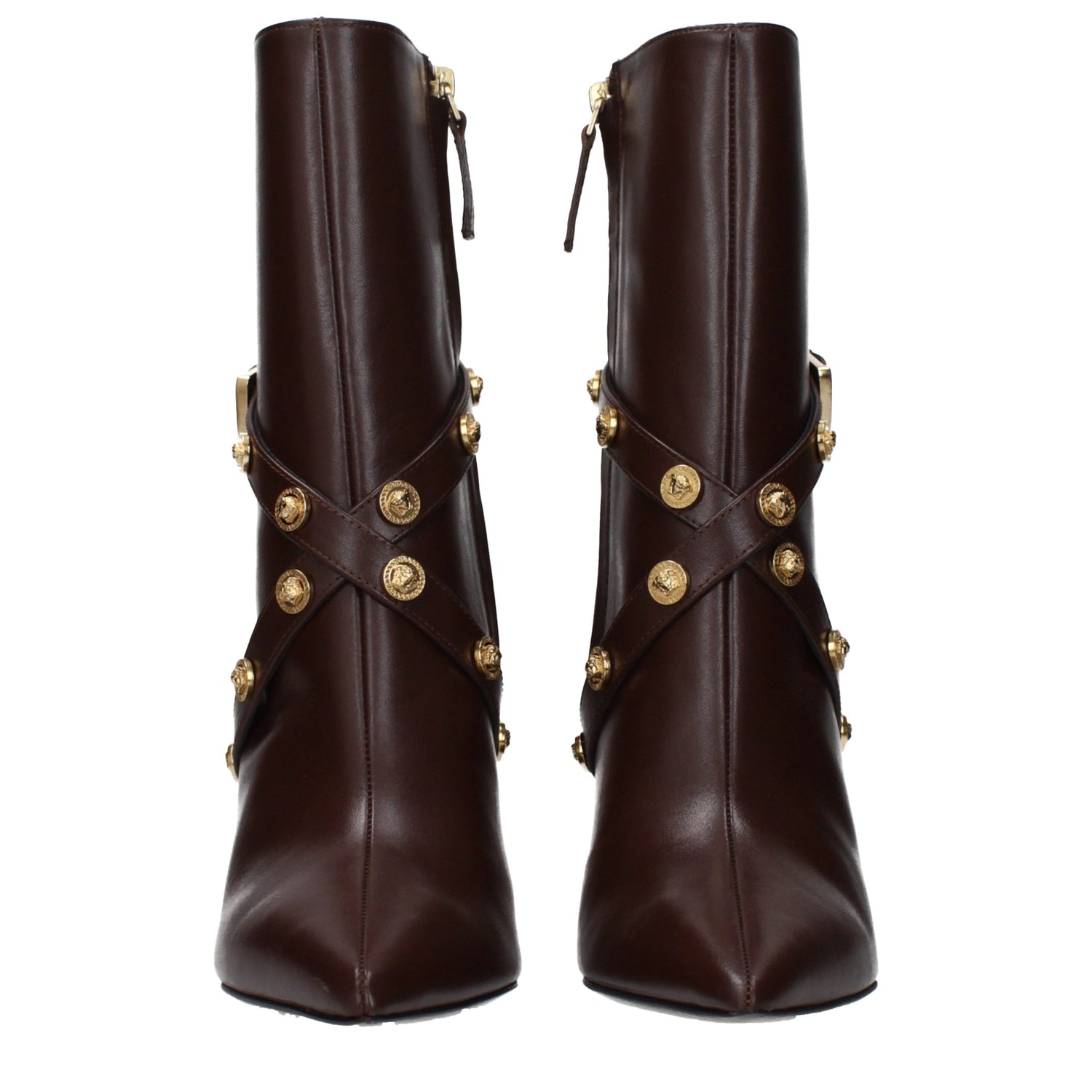 Brown Leather Ankle Boots
