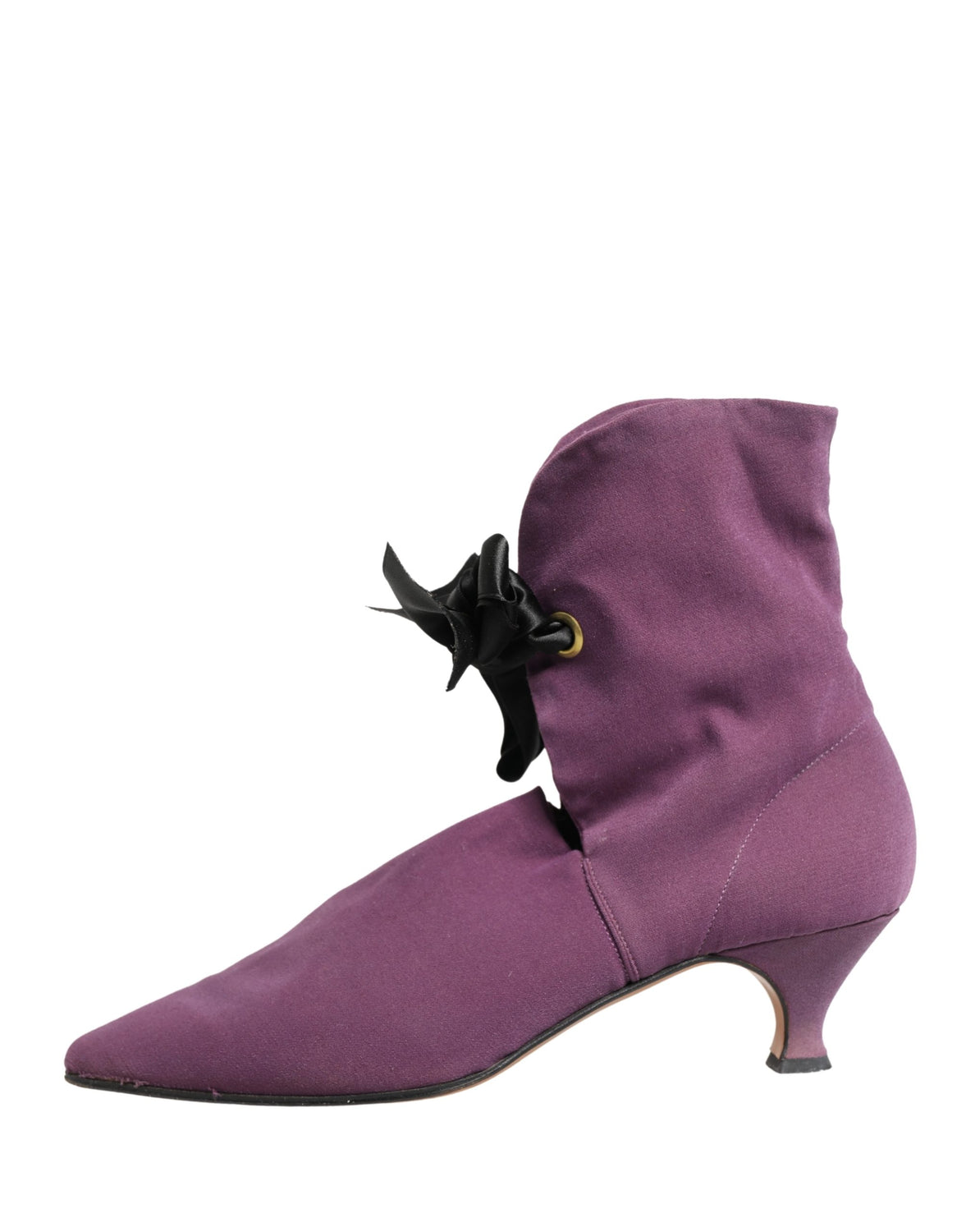 Purple Mid Calf Boots Shoes