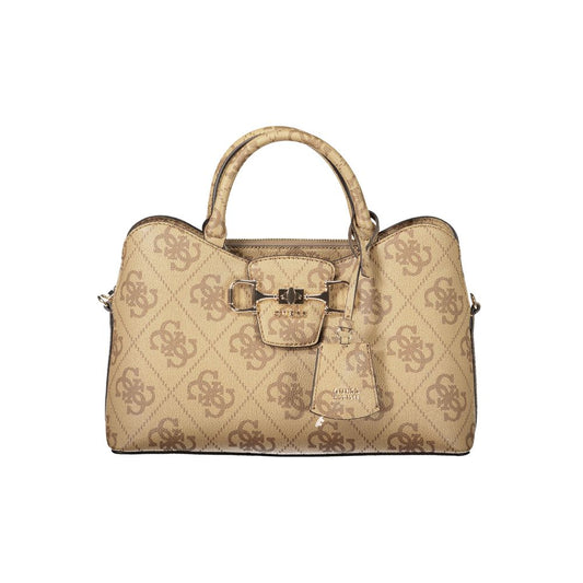 Black Polyurethane Women Handbag
