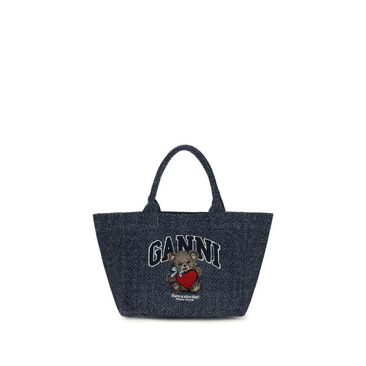 Blue Cotton Shoulder Bag