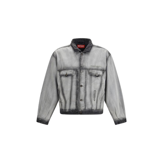Gray Cotton Denim Jacket
