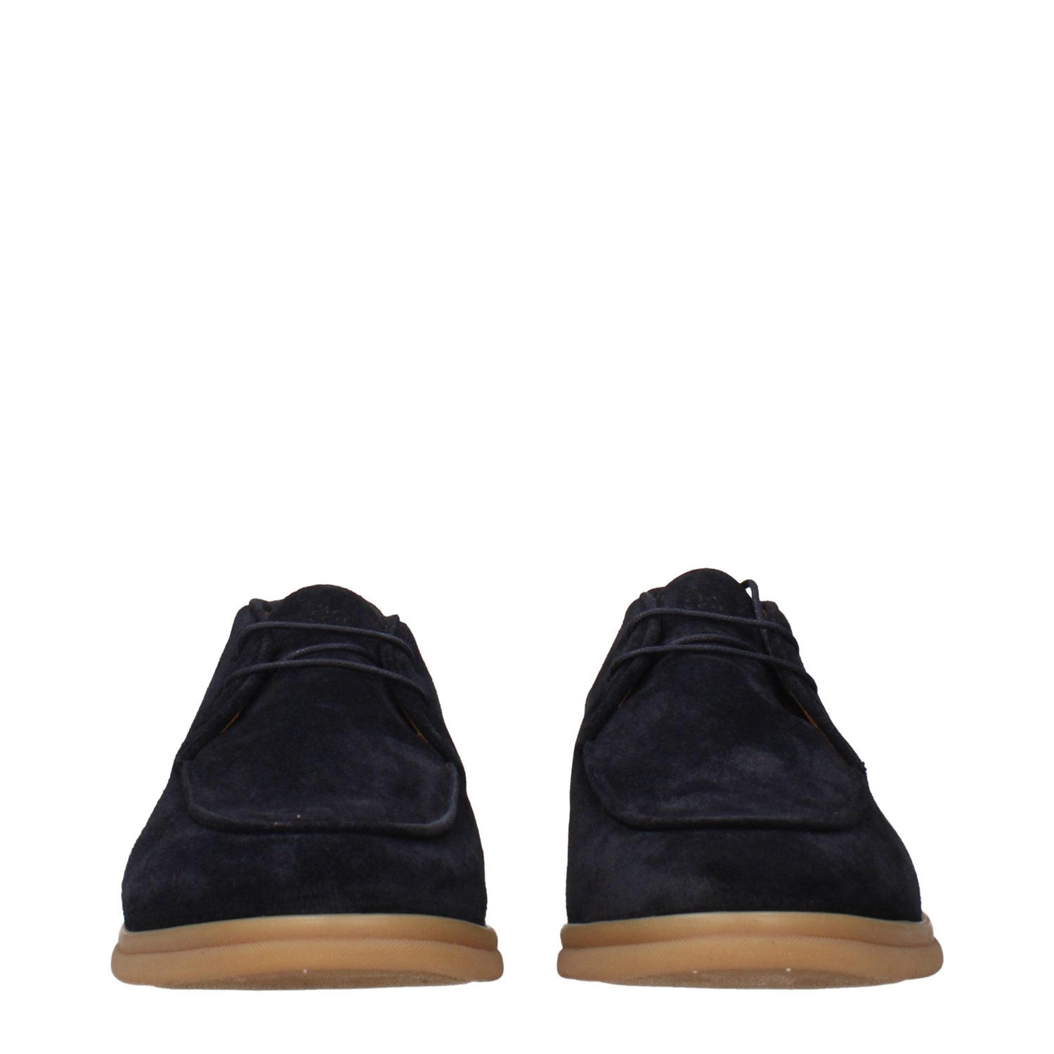 Blue Leather Oxfords And Derbies