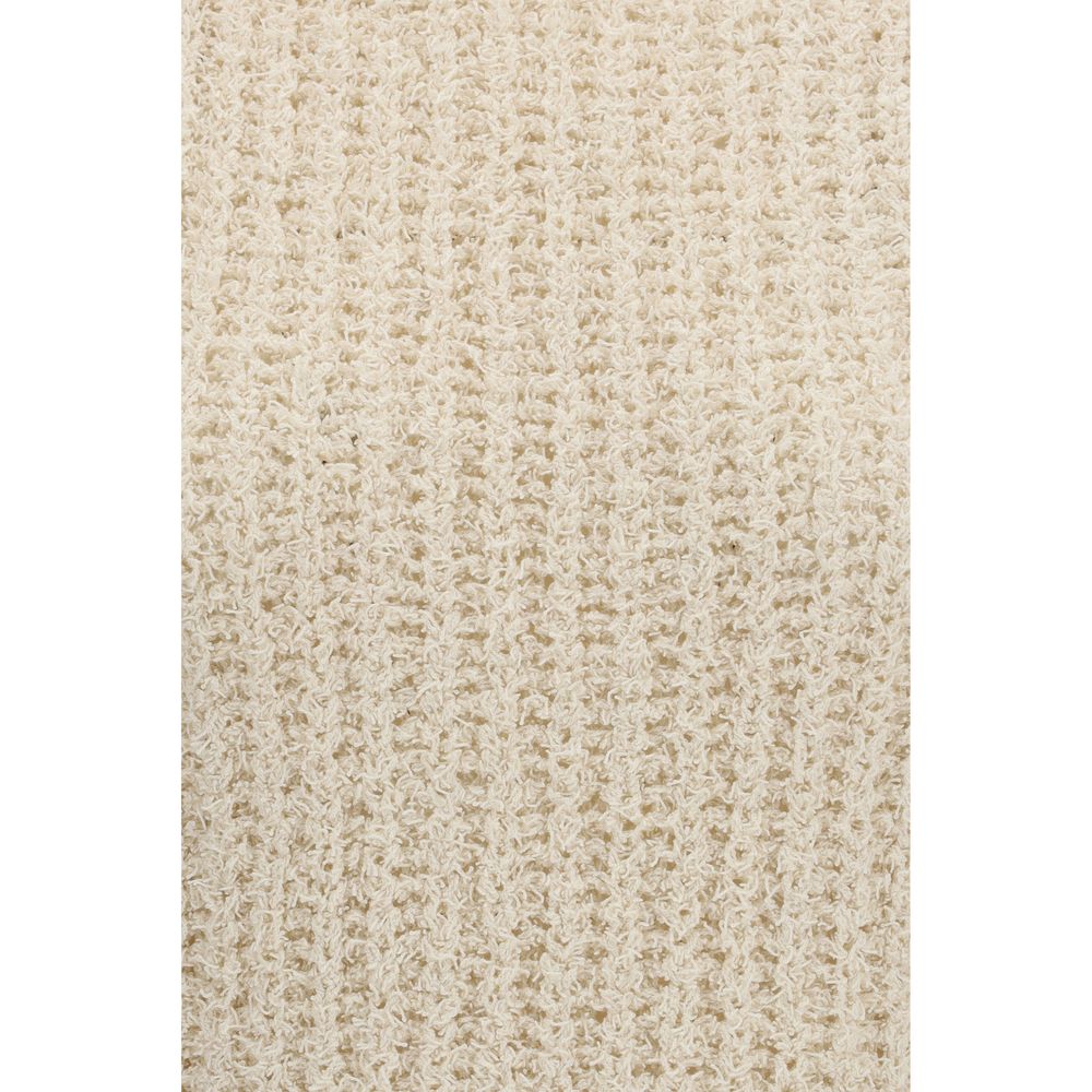 Beige Cotton Sleeveles Sweater