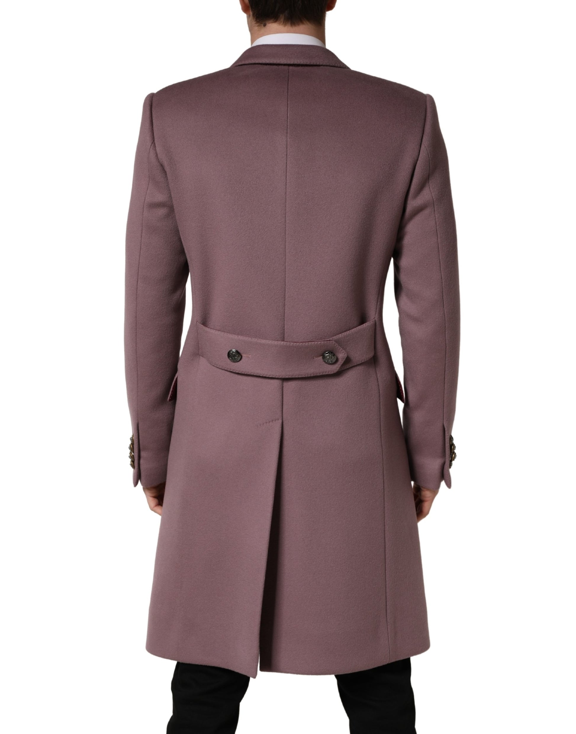 Brown Double Breasted Men Trench Coat Jacket