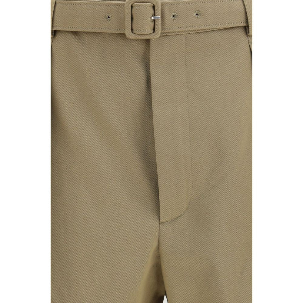 Beige Cotton Bermuda Shorts