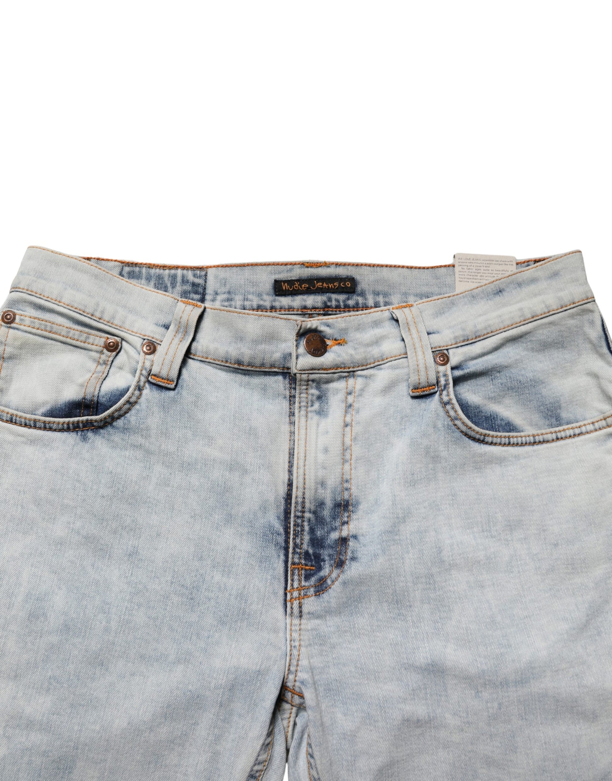 Light Blue Cotton Stretch Skinny Fit Men Denim Trouser JEANS