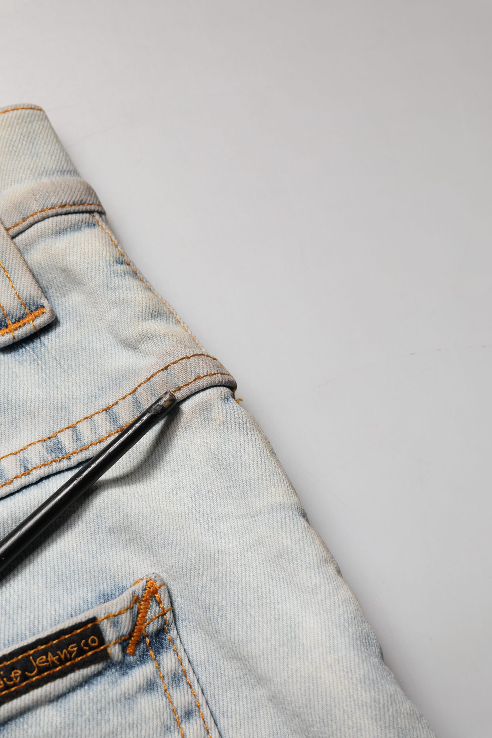 Light Blue Cotton Stretch Skinny Fit Men Denim Trouser JEANS