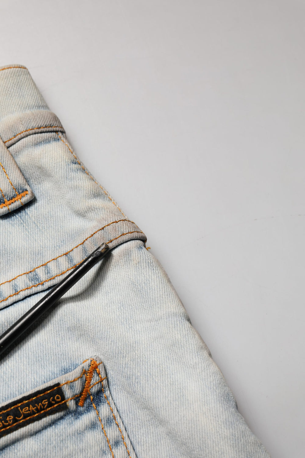 Light Blue Cotton Stretch Skinny Fit Men Denim Trouser JEANS