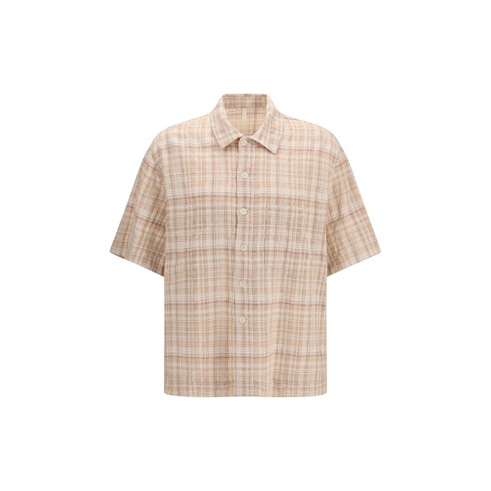 Orange Cotton Pattern Shirt