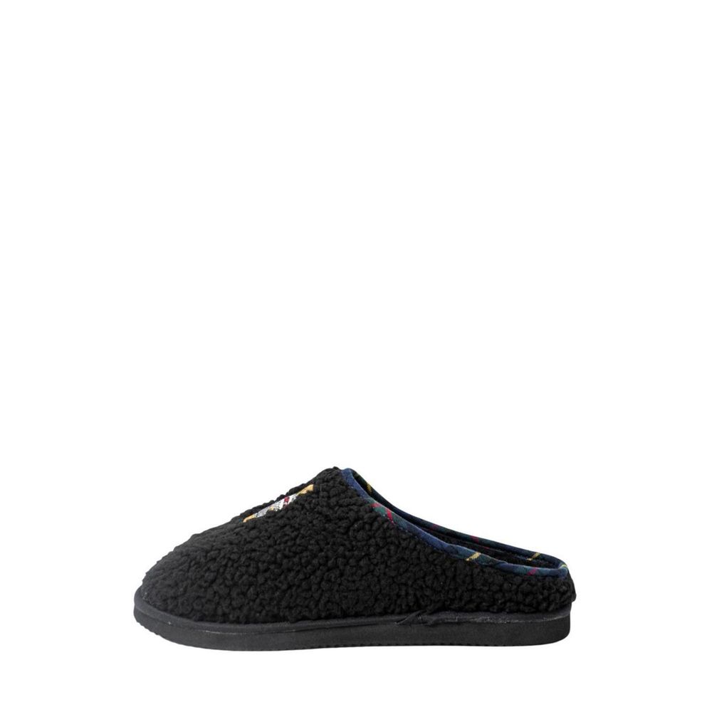 Black Cotton Slippers