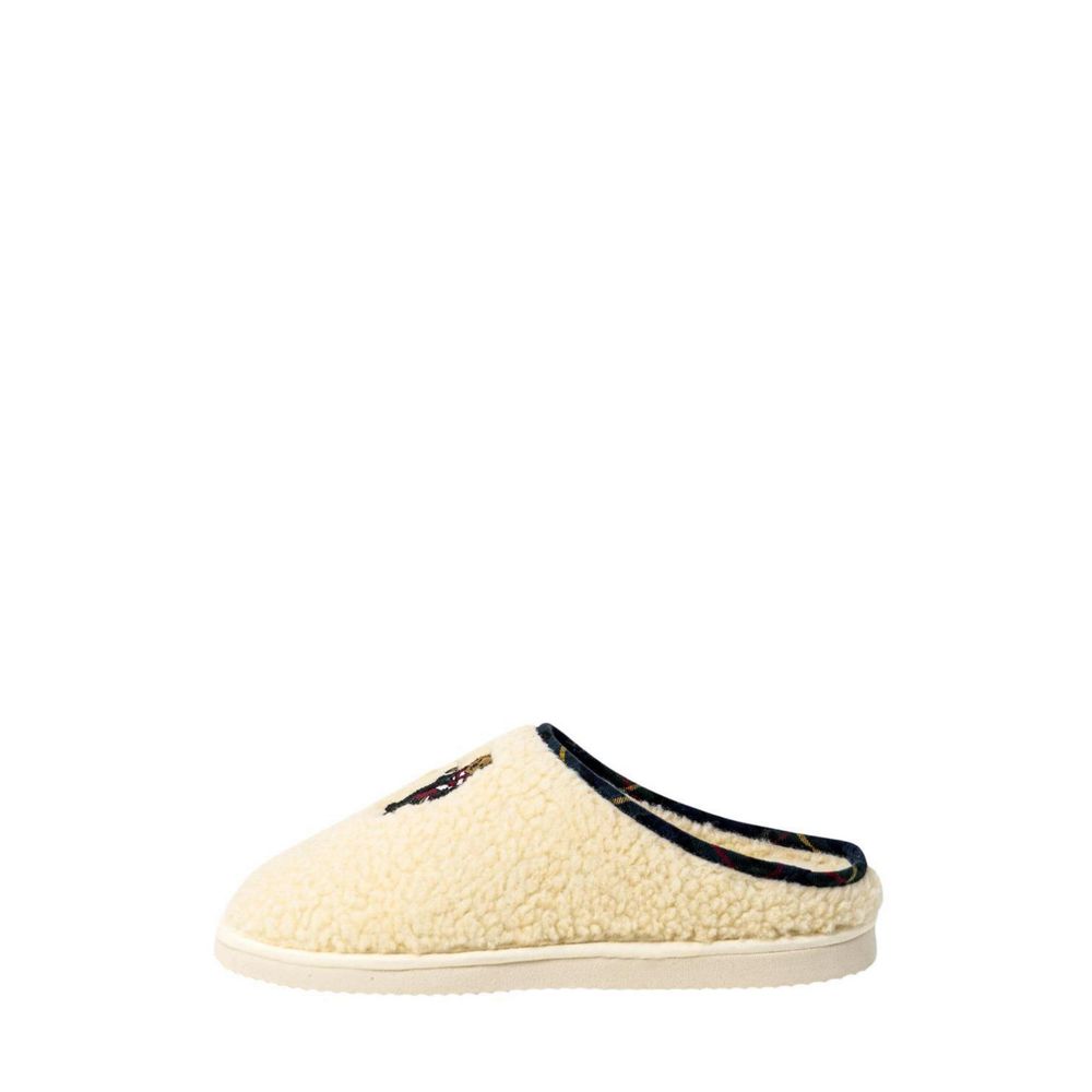 Beige Cotton Slippers