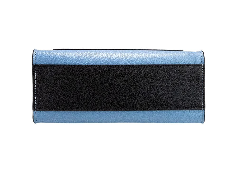 Marc Jacobs Grind Mini Blue Heaven Colorblock Leather Tote Crossbody Bag Purse