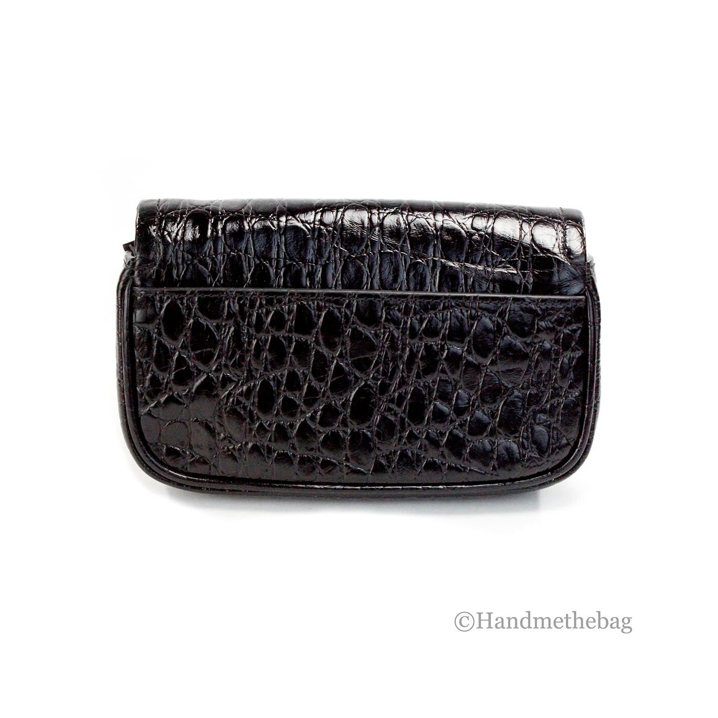Marc Jacobs The Mini Shoulder Bag Black Embossed Leather Crossbody Bag