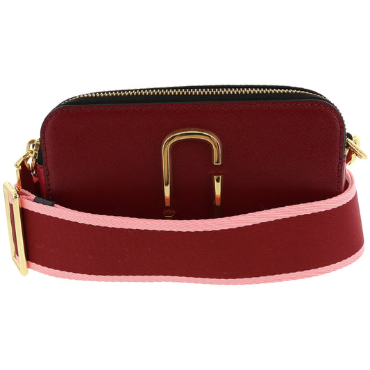 Marc Jacobs Snapshot Leather Shoulder Bag - Red Multi