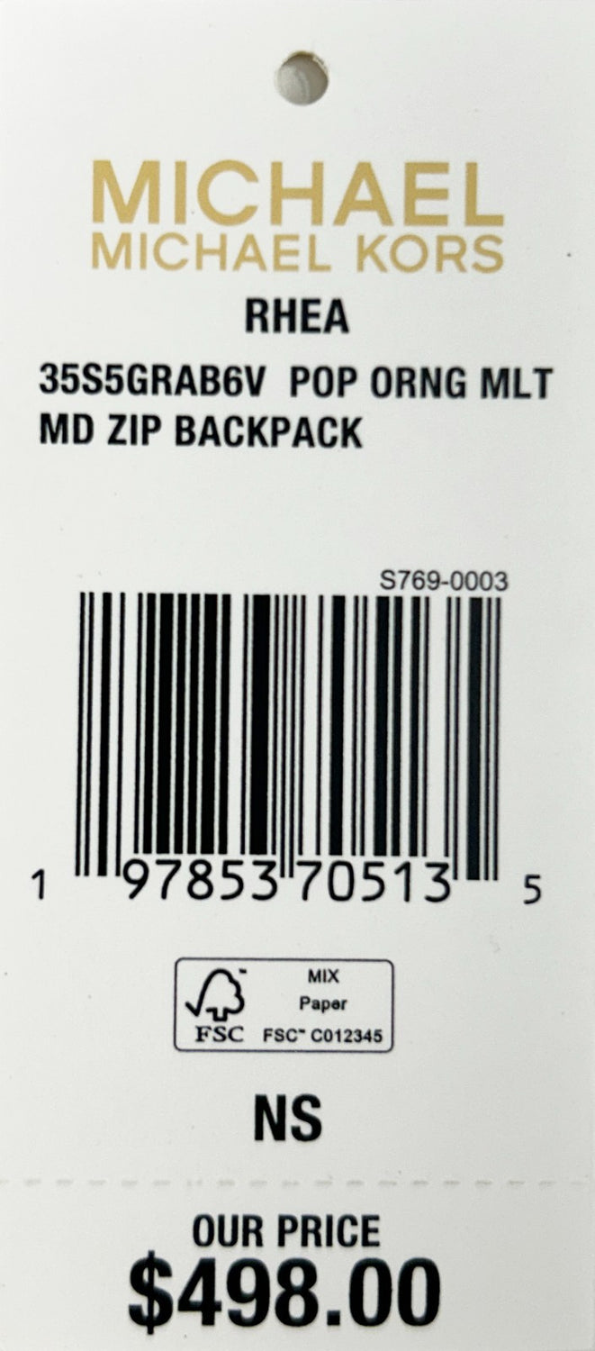 Michael Kors Rhea Medium PVC Backpack Bookbag
