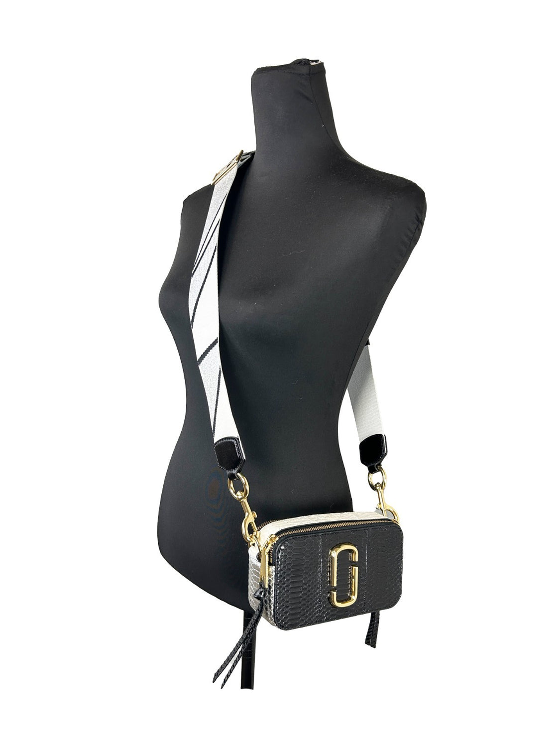 Marc Jacobs The Snapshot Snake Skin Crossbody Bag