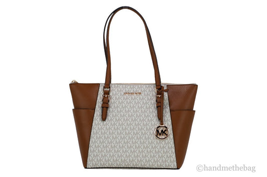 Michael Kors Michael Kors Women Leather Shoulder Tote Bag Purse Handbag+Double Zipper Wallet