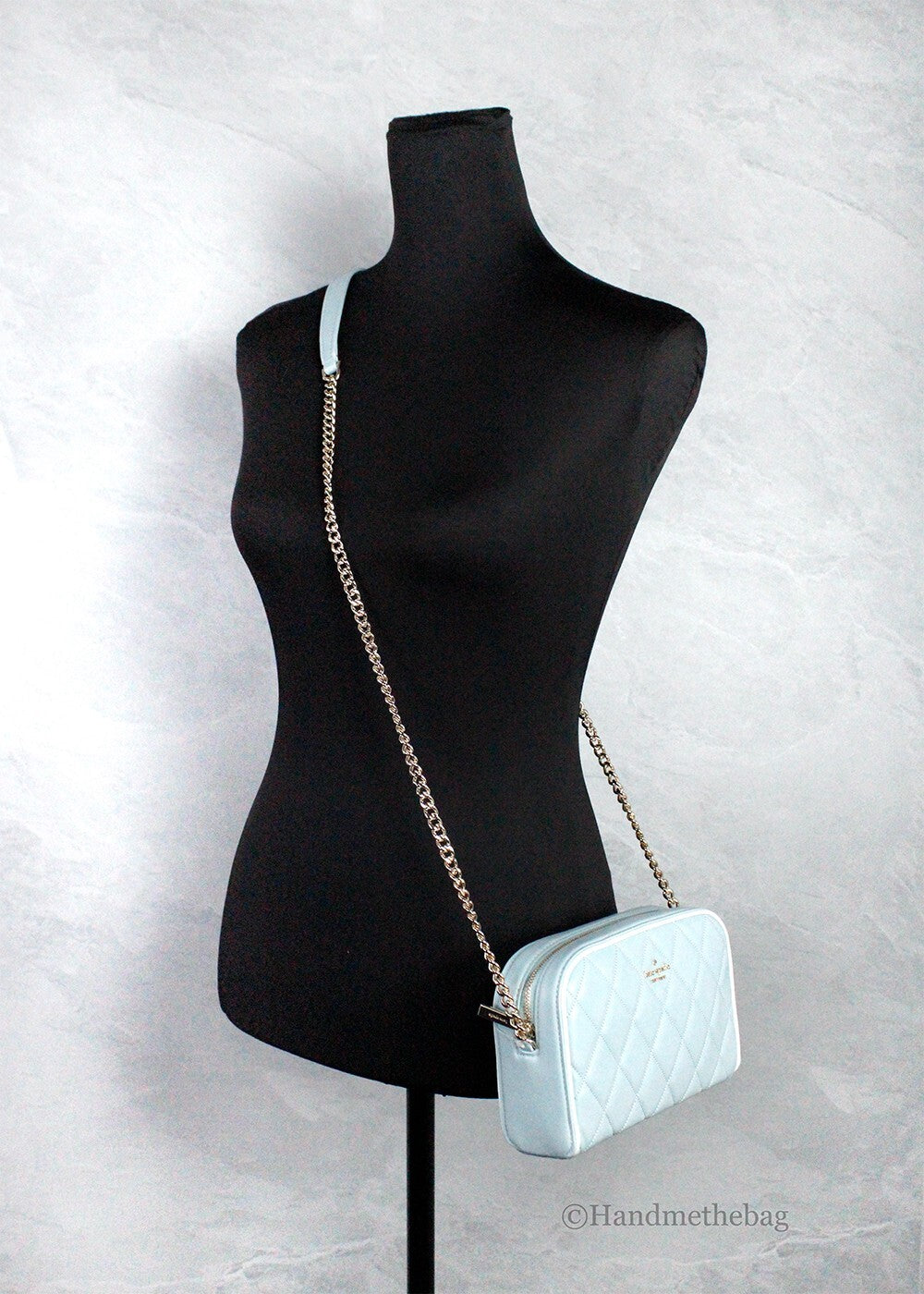 Kate Spade Carey Mini Wild Sage Quilted Smooth Leather Camera Crossbody Bag