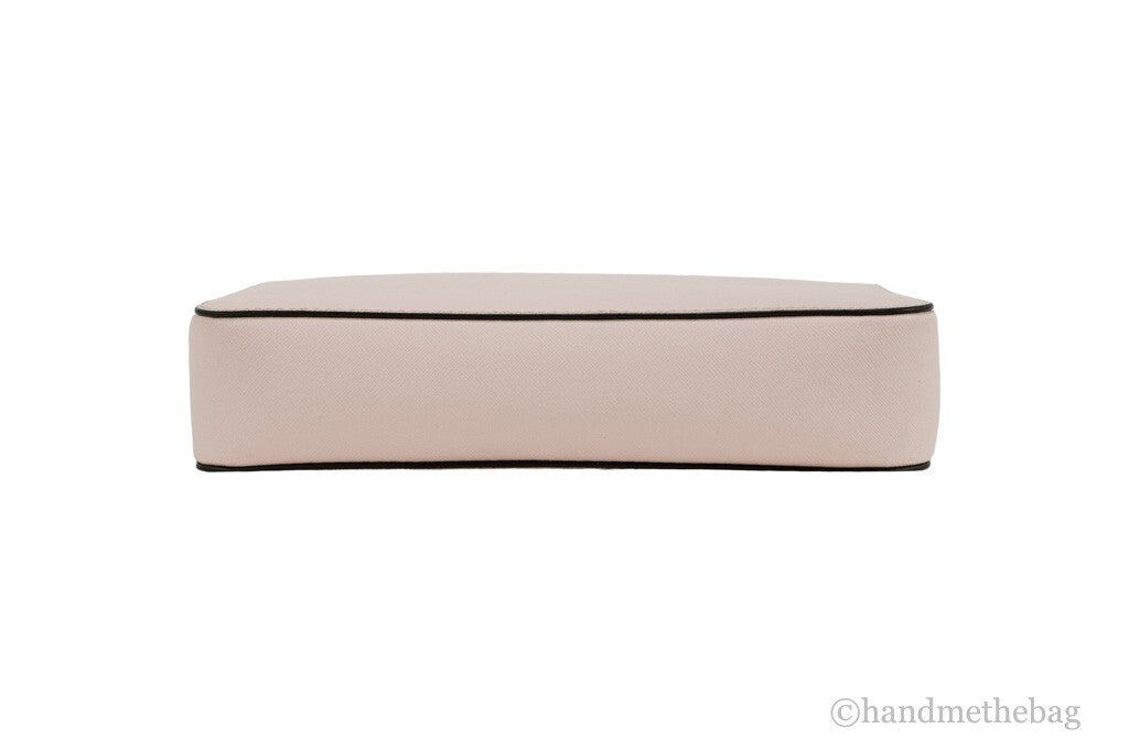 Michael Kors Adult Saffiano Leather East West Crossbody Handbag With 2 Slit Pockets, Blush