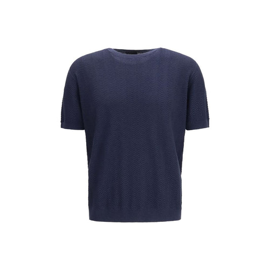 Blue Silk Sweatshirt