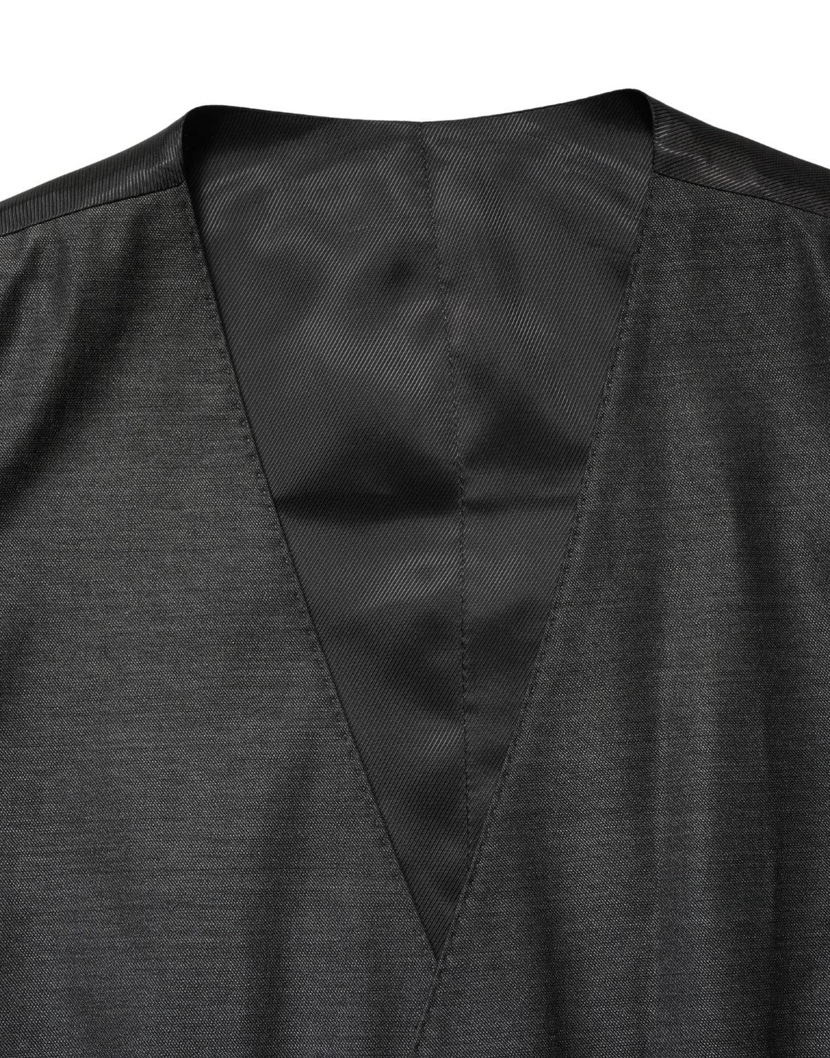 Dark Gray Wool Dress Formal Waistcoat Vest