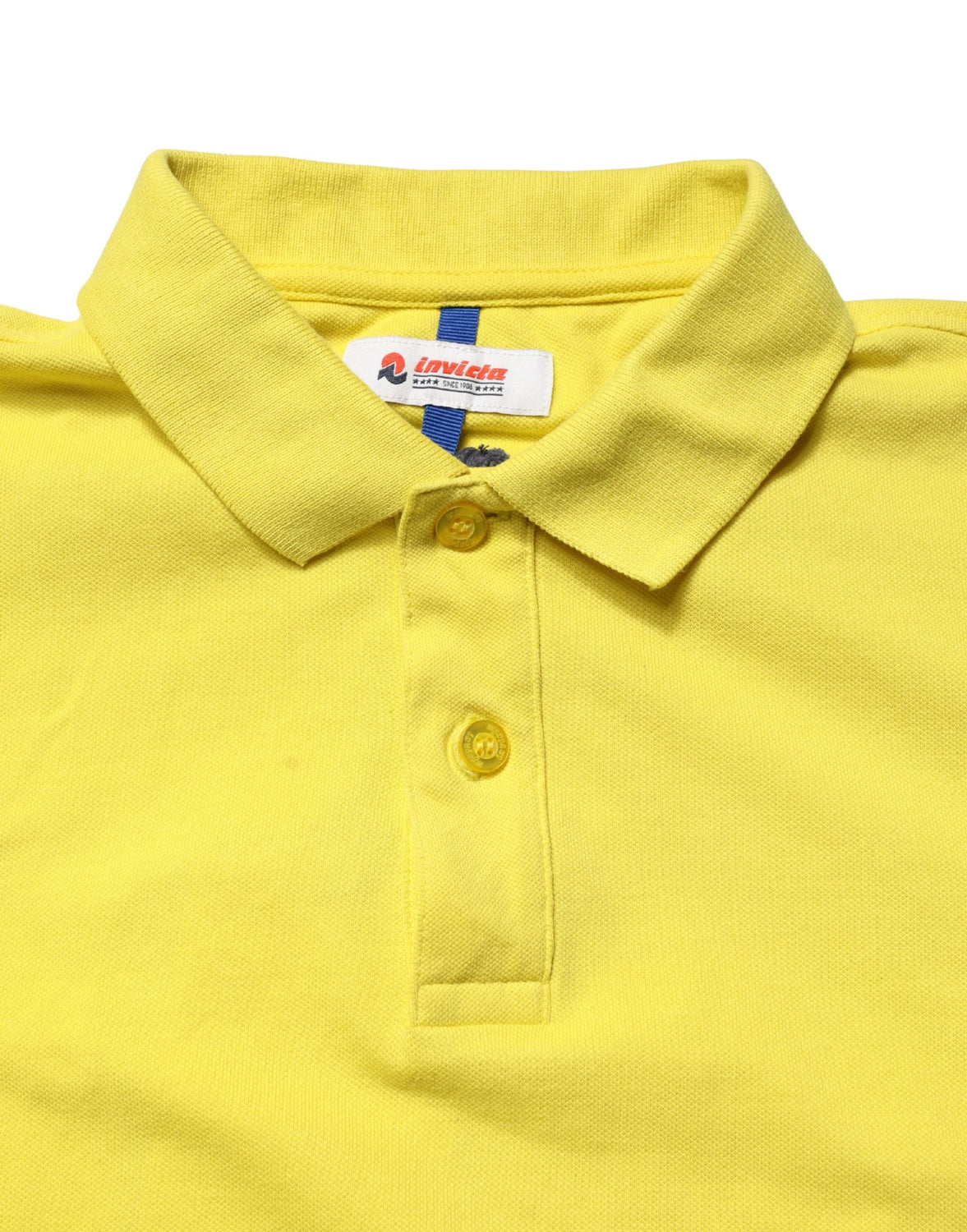 Yellow Short Sleeve Pique Men Cotton Polo Shirt T-shirt