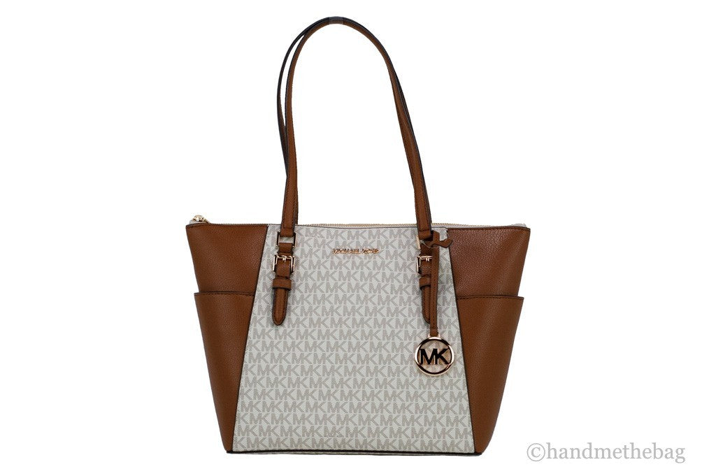 Michael Kors Michael Kors Women Leather Shoulder Tote Bag Purse Handbag+Double Zipper Wallet