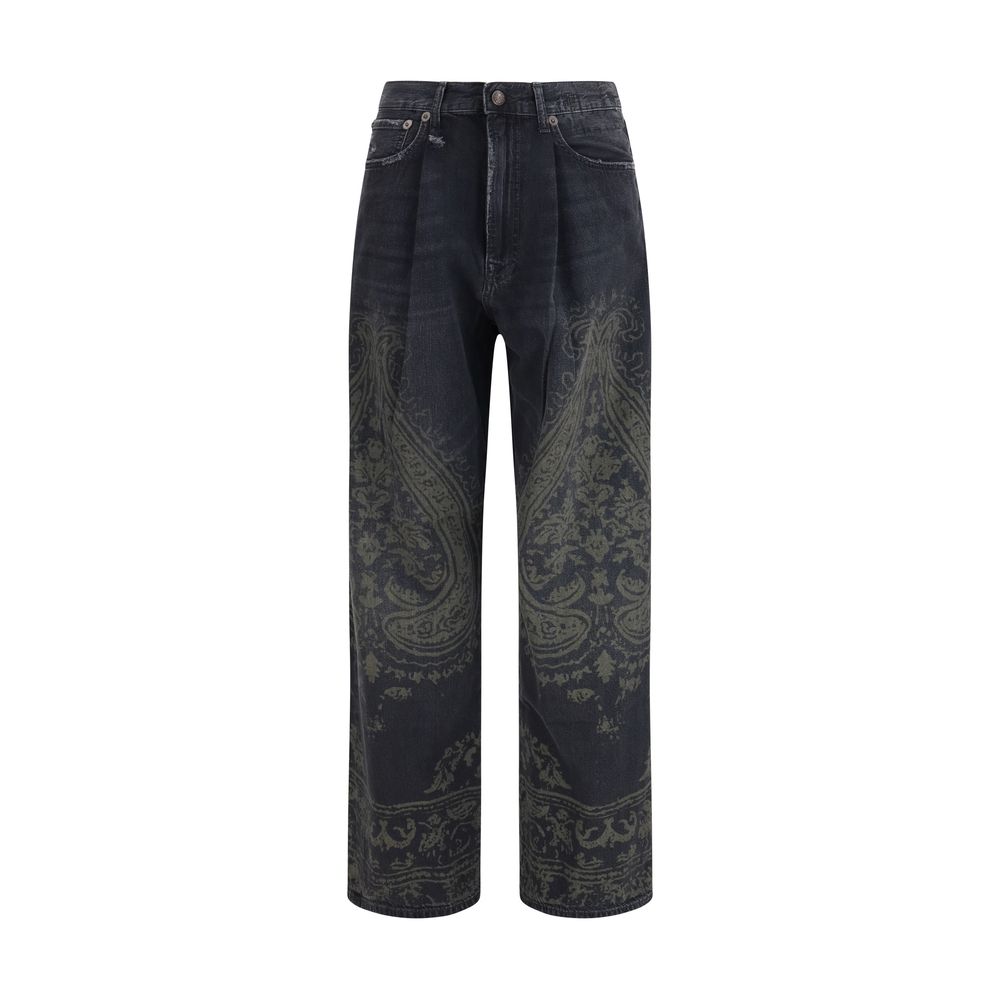 Black Cotton Jeans Denim
