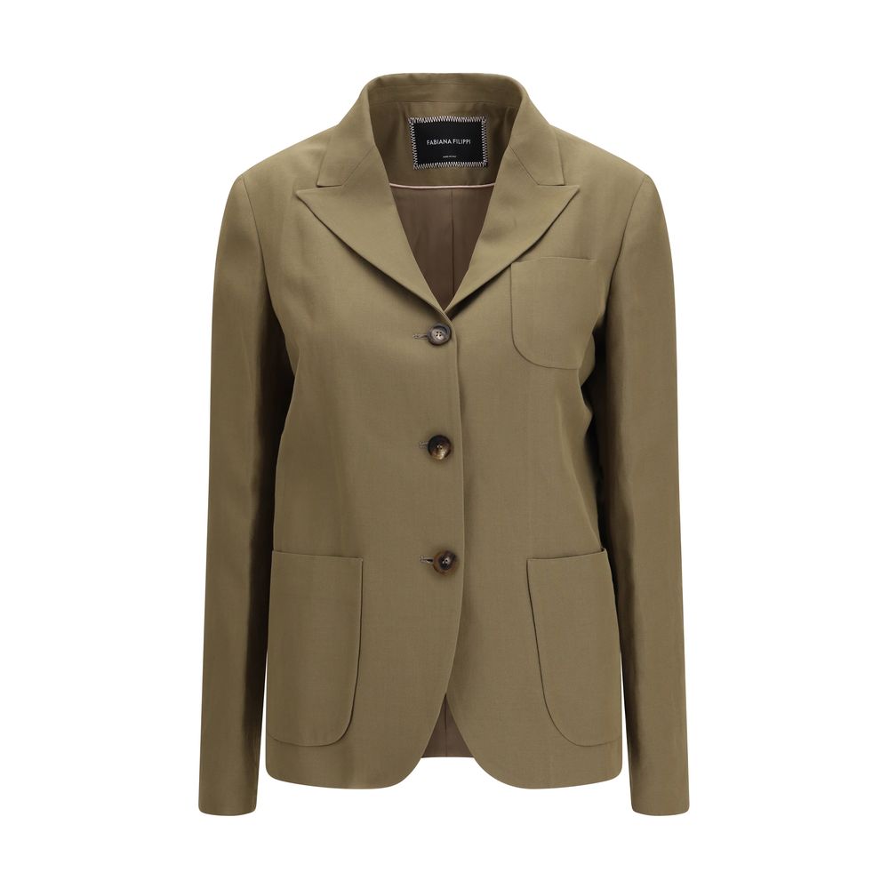 Brown Viscose Blazer